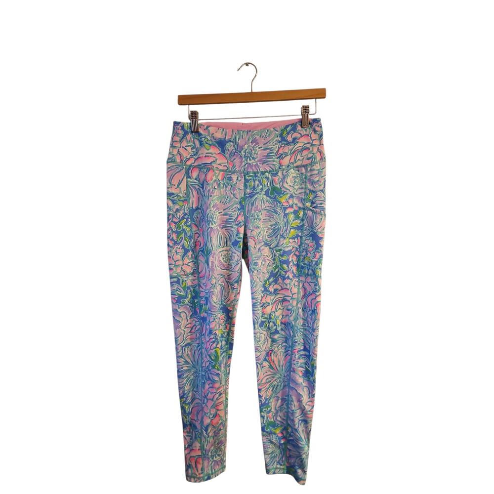 Lilly Pulitzer Luxletic Weekender Leggings "In Full Bloom s large WP62 - Picture 2 of 5